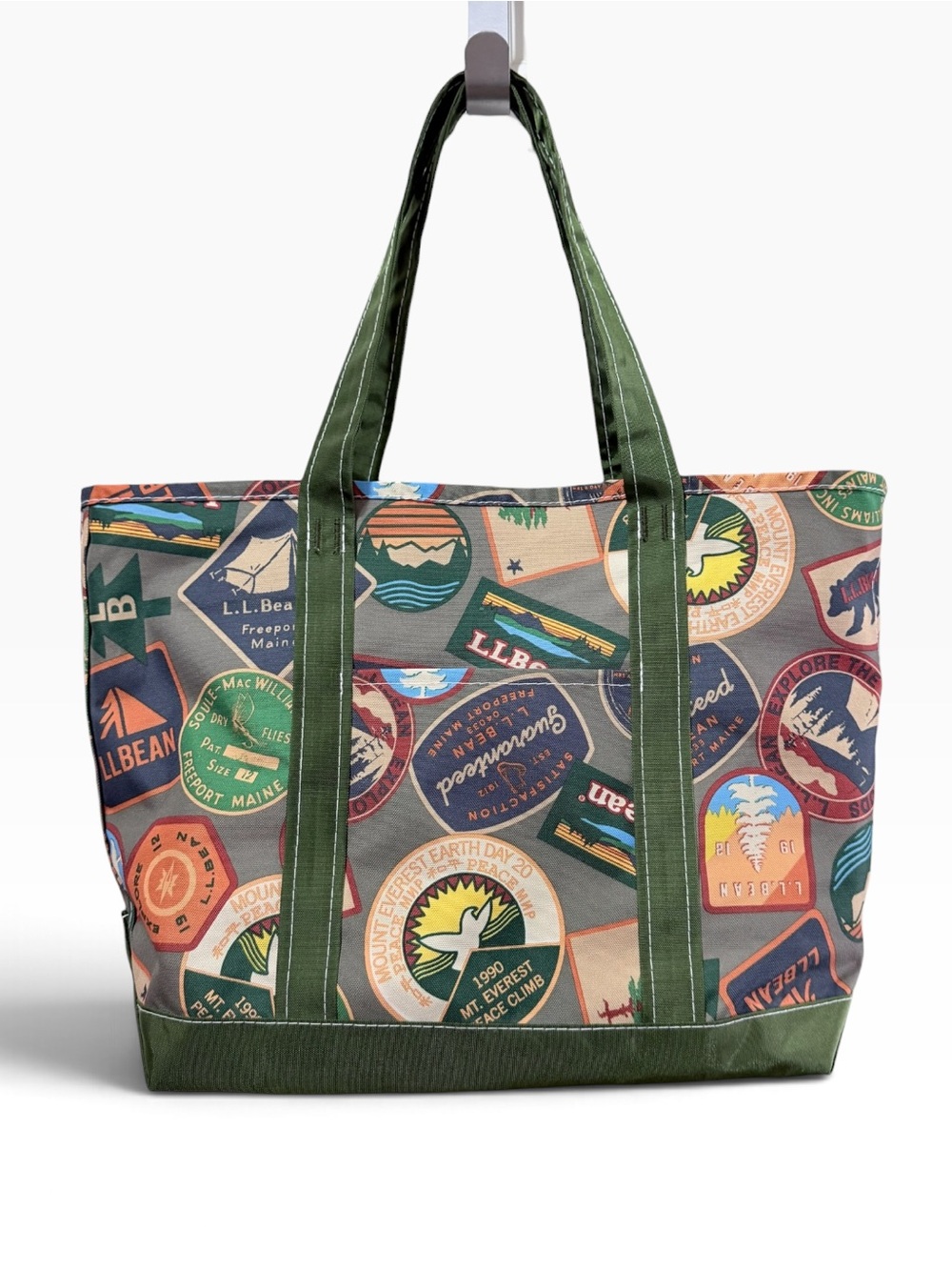 L.L. Bean Everyday Lightweight MediumTote Nylon Heritage Archival Patch Print